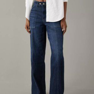 AE Dreamy Drape Stretch Super High-Rise Baggy Wide-Leg Jean